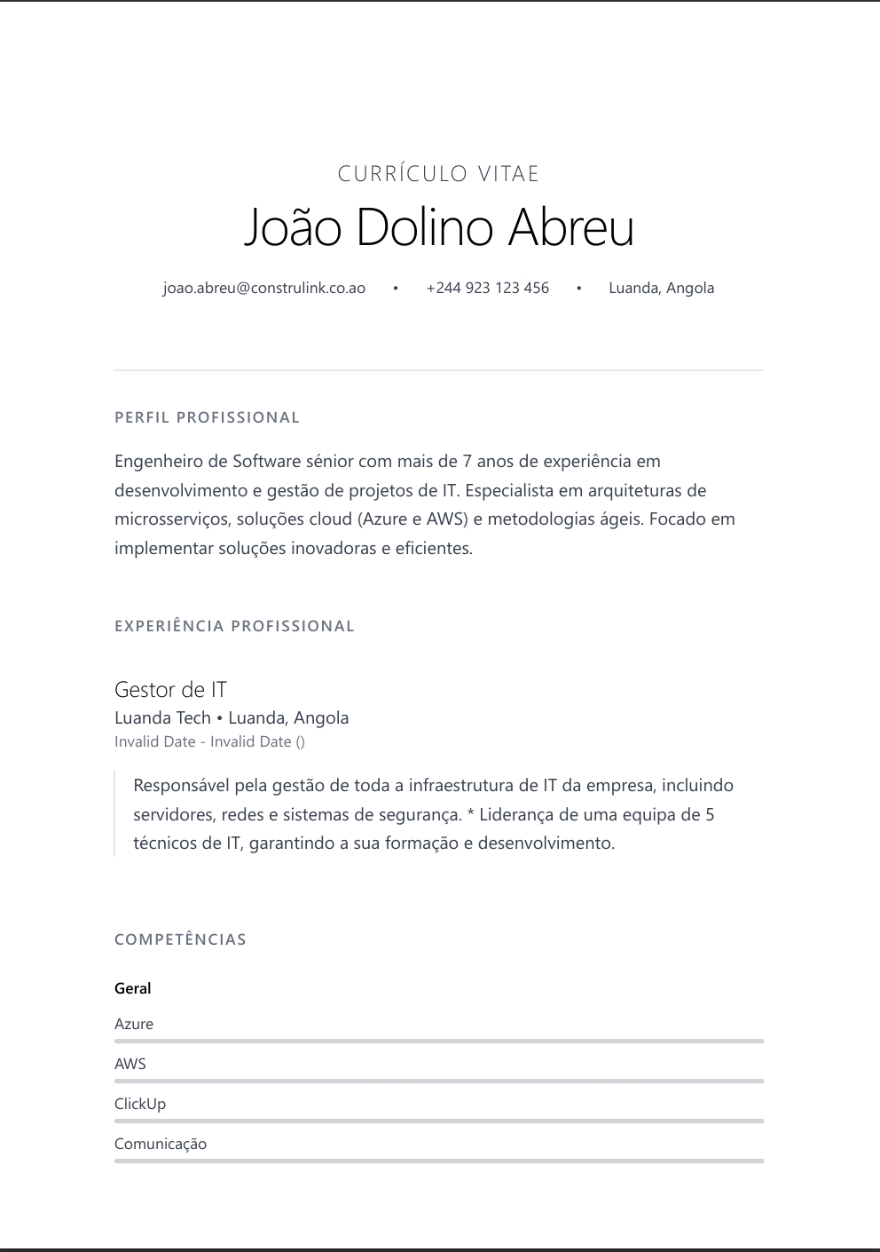 Minimalista Elegante