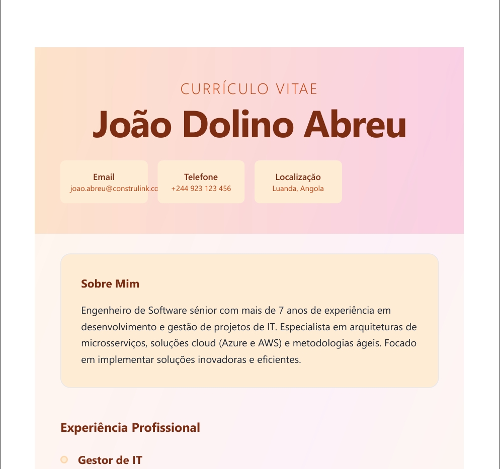 Criativo Arrojado